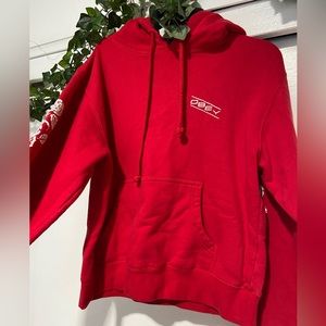 Red OBEY Sweater! In great condition, only used a couple of times!